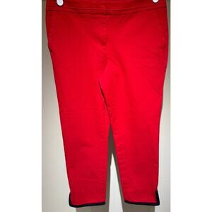 Talbots Red Pants with Black Trim Size 4p